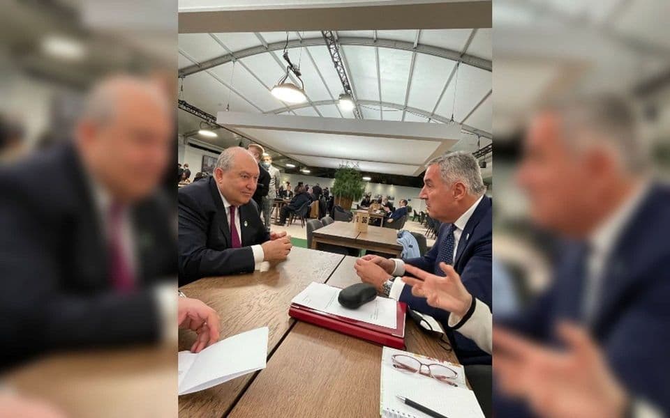 Đukanović i Sarkasijan: Crna Gora i Jermenija moraju održivo koristiti sve dostupne resurse