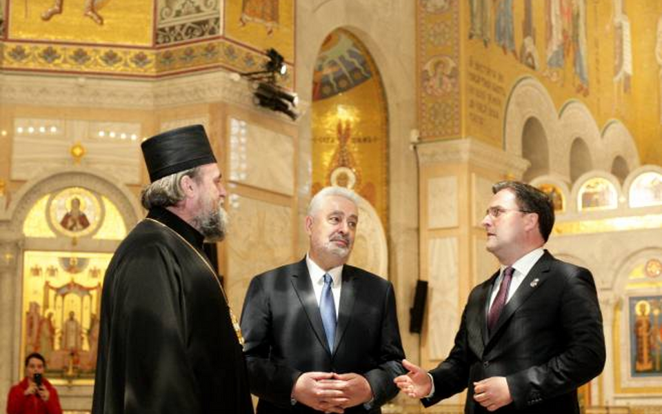 Krivokapić i Selaković obišli Hram Svetog Save u Beogradu