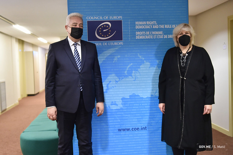 Krivokapić i Mijatović: Crna Gora i Savjet Evrope čvrsto sarađuju na planu zaštite ljudskih prava i sloboda