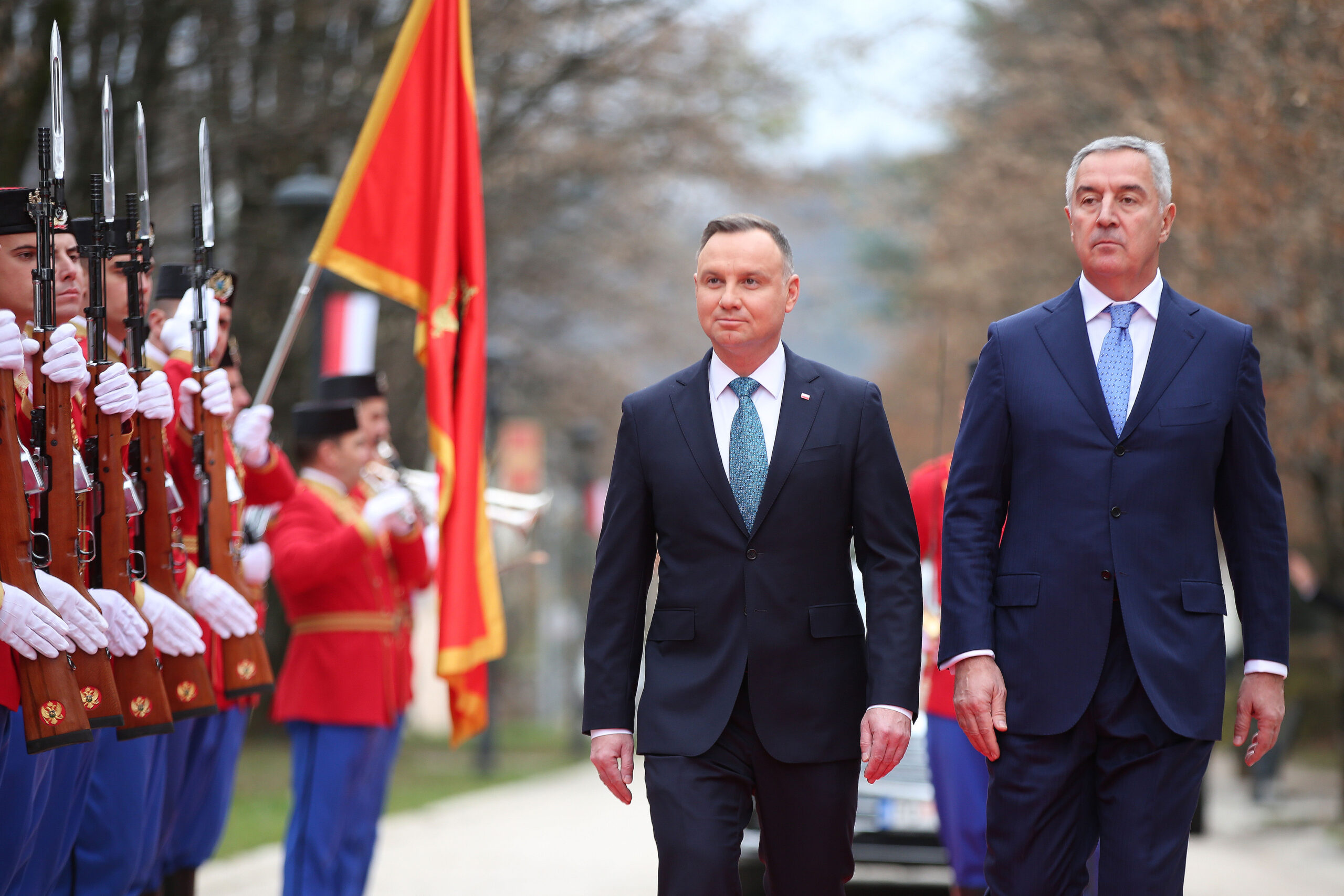 (FOTO/VIDEO) Đukanović dočekao predsjednika Poljske Andžeja Dudu