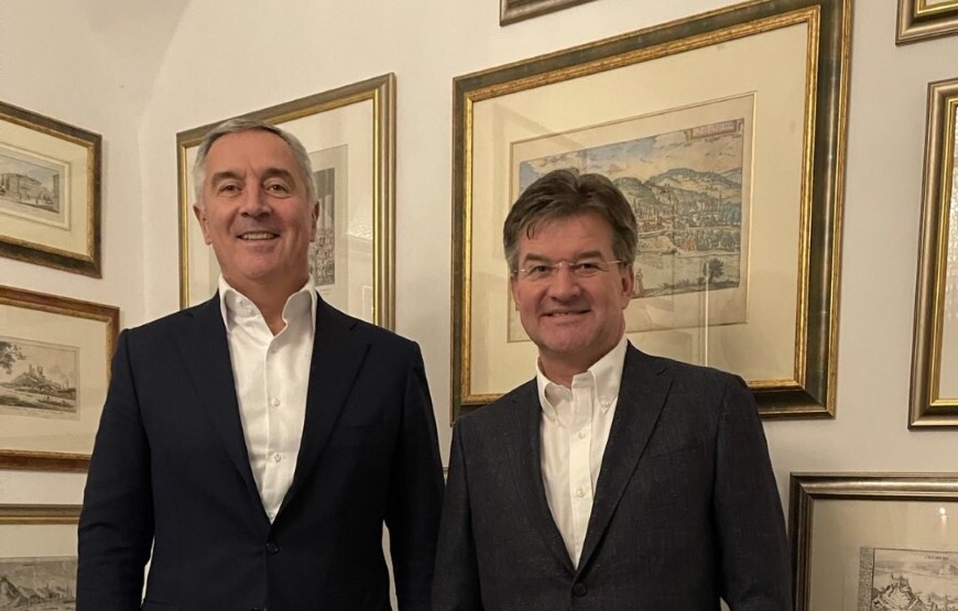Đukanović i Lajčak: Dijalog u regionu i integracija u EU preduslov su regionalne, i važan faktor evropske bezbjednosti