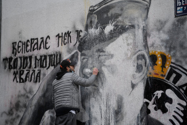 Očišćen mural Ratka Mladića