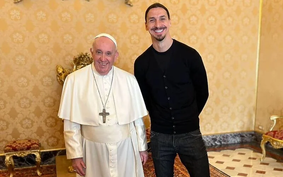 Papa primio Ibrahimovića, Zlatan ga uz poklone nasmijao