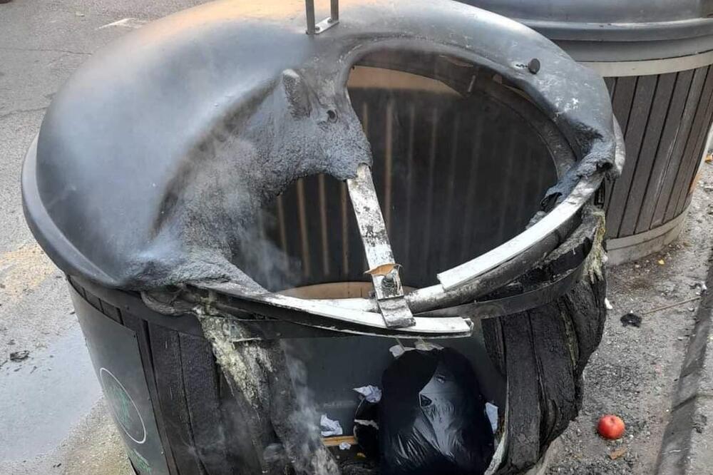 Zapaljeni kontejneri na više lokacija u Podgorici