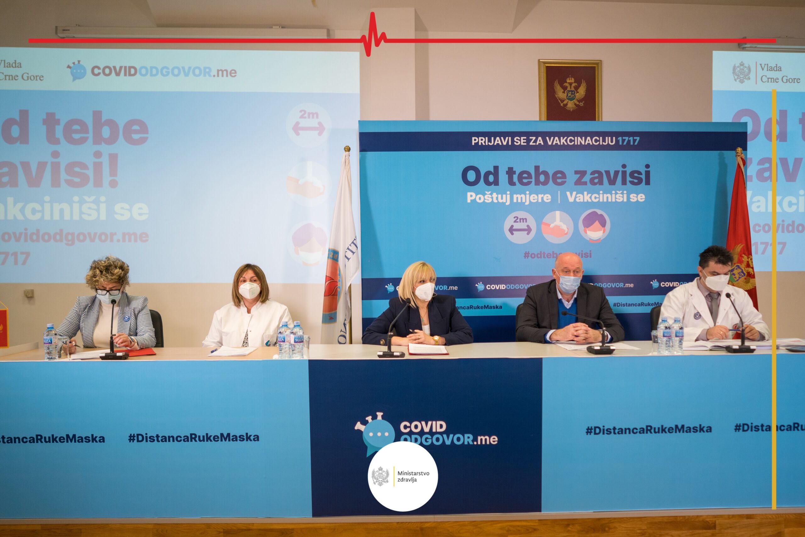 Galić: Za trećinu manji broj zaraženih, Radulović: 80 odsto hospitalizovanih nevakcinisani