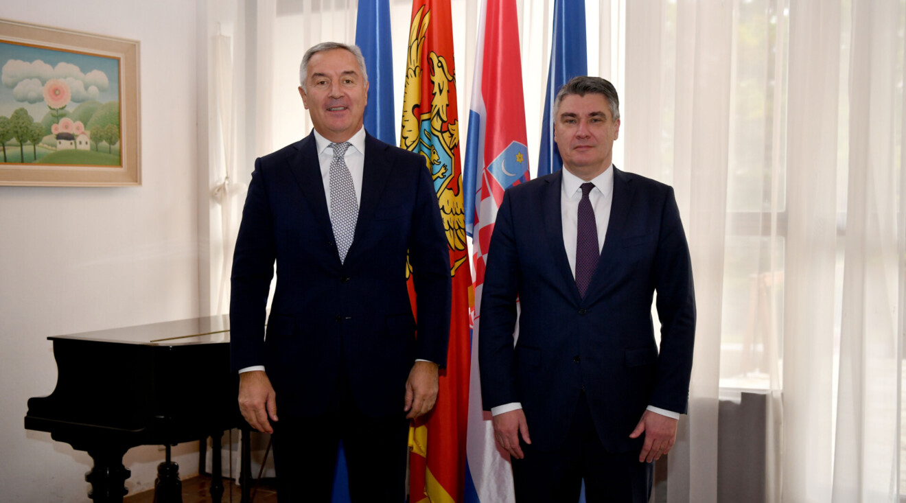 Đukanović i Milanović u Zagrebu razgovarali o aktuelnim pitanjima u regionu