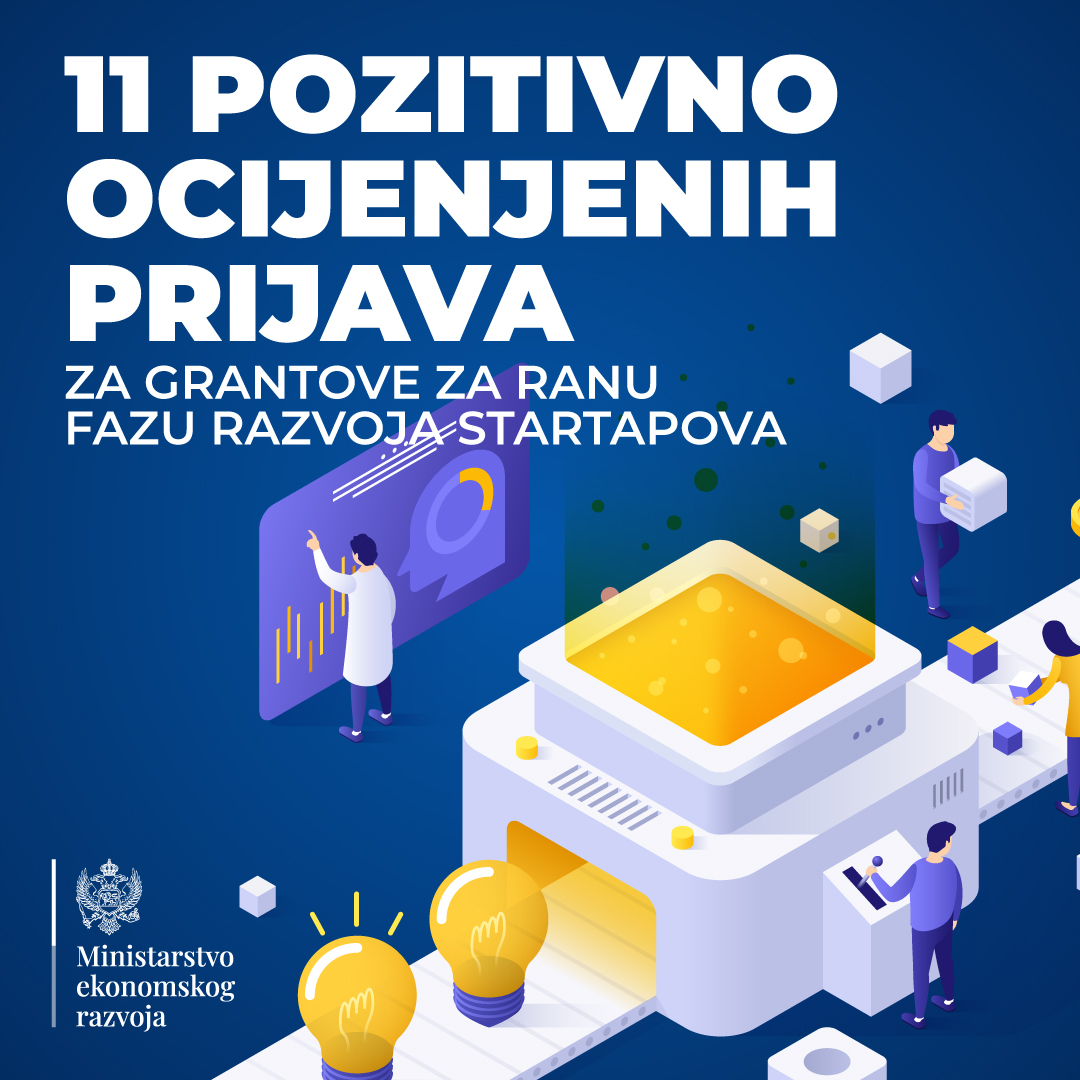 MEK: Jedanaest pozitivno ocijenjenih prijava za grantove za ranu fazu razvoja startapova