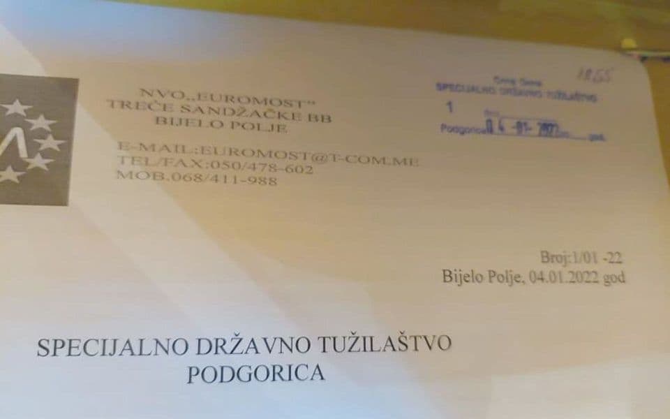 Euromost: SDT da ispita dokaze o djelovanju organizovanih kriminalnih grupa kroz raspodjelu sredstava programima NVO