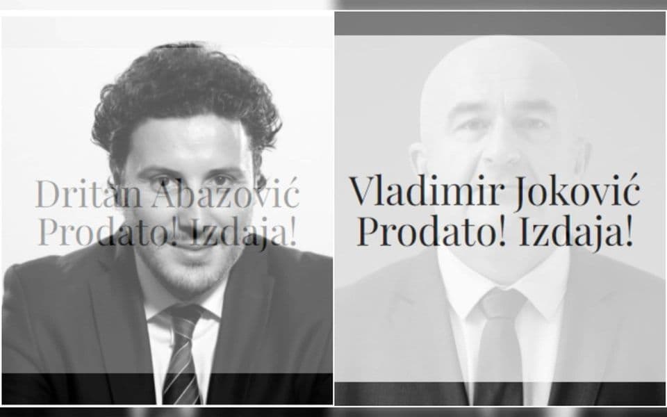 Pojavio se novi sajt koji Abazovića, Jokovića i druge poslanike targetira kao izdajnike