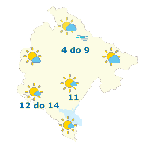 Sjutra pretežno sunčano, do 14 stepeni