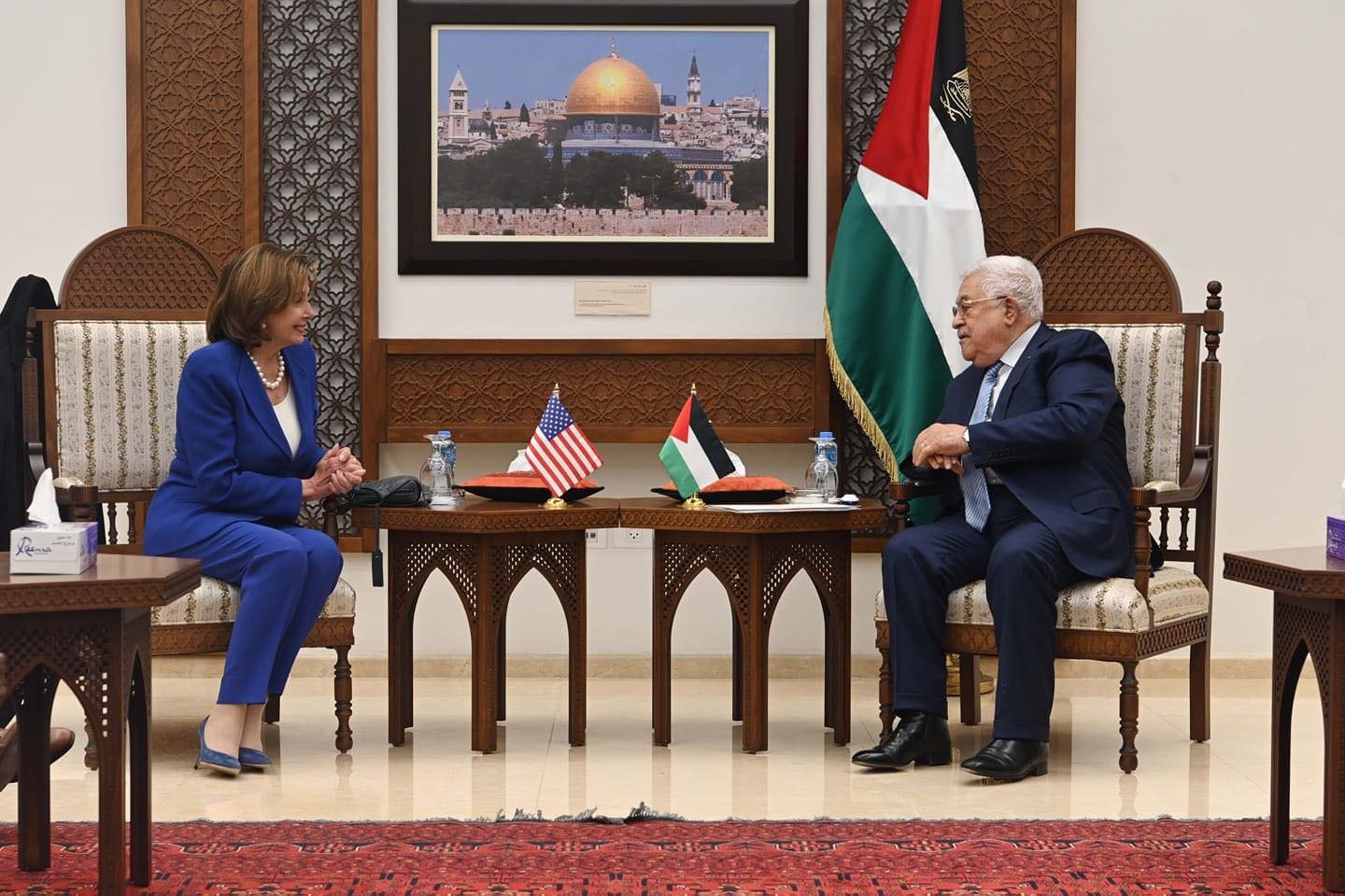 Abas sa Pelosi: Potrebno okončanje izraelske okupacije Palestine