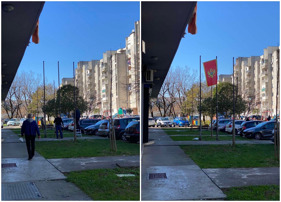 Podgorica: Maloljetnici skinuli crnogorsku zastavu ispred Prirodnjačkog muzeja
