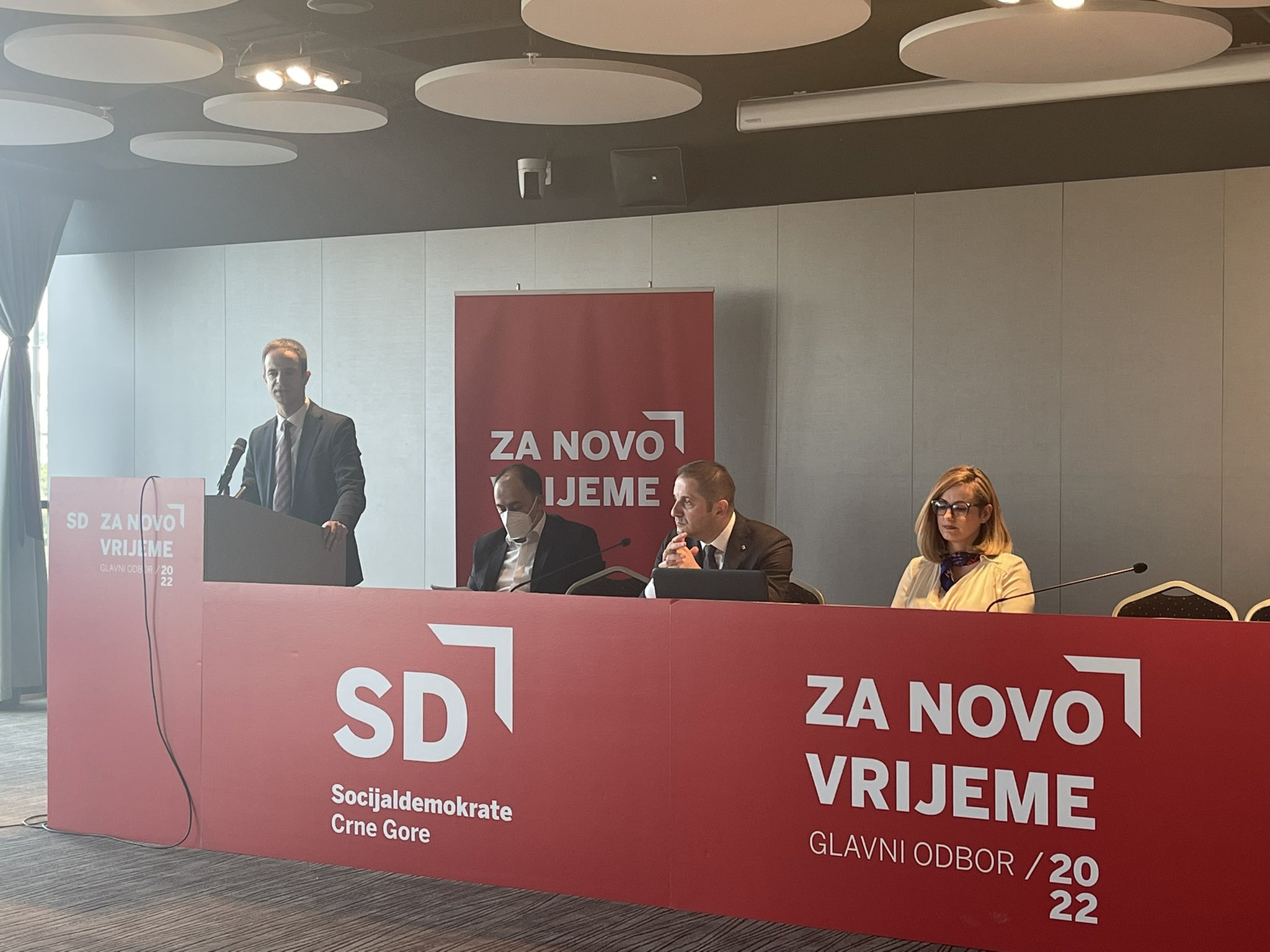 Izabrano rukovodstvo SD: Potpredsjednici Mugoša, Lekić i Orlandić, Brajović predsjednik Savjeta, Čelanović generalni sekretar