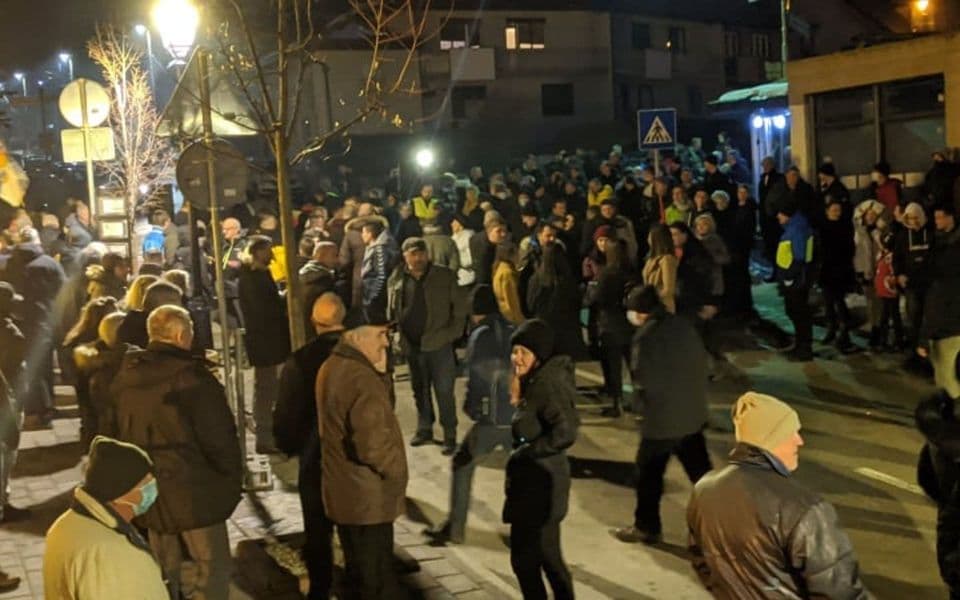 Počeo protest Demokrata u Pljevljima