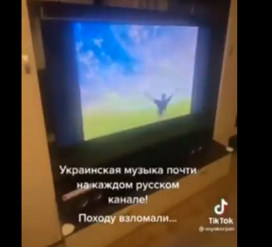 Hakeri obezbjedili kvalitetan program gledaocima u Rusiji: Skoro sve TV stanice emituju samo ukrajinsku muziku