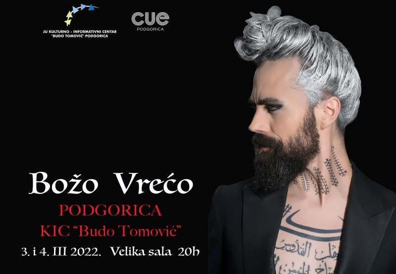 Božo Vrećo 3. i 4. marta u KIC-u