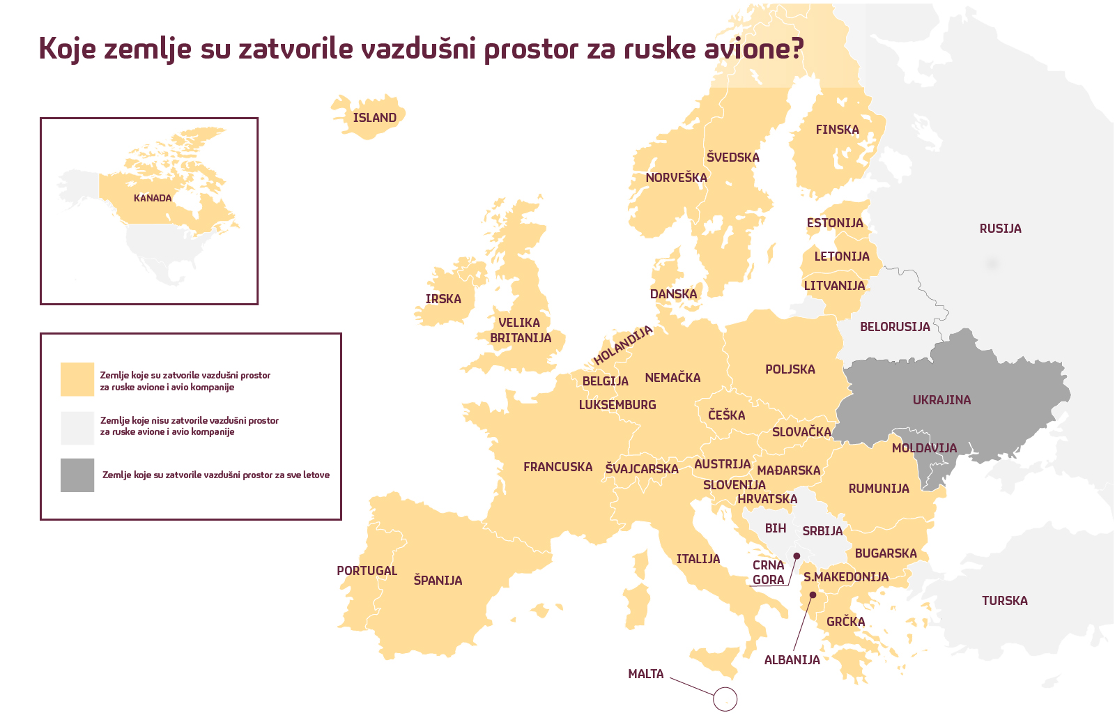 Samo četiri zemlje nisu uvele zabranu, evo i koje