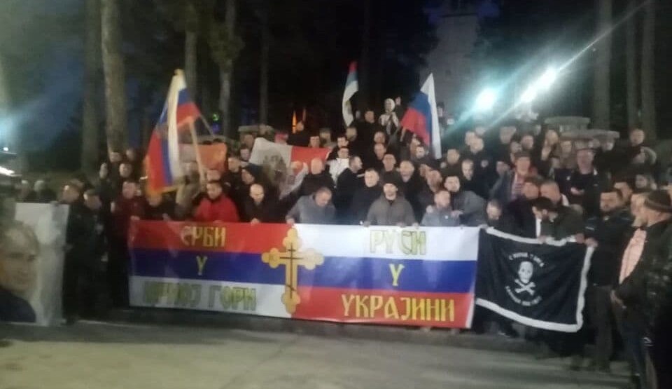 U Nikšiću ponovo organizovan skup podrške Rusima i Putinu
