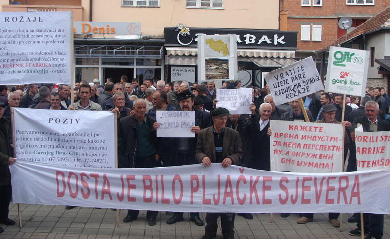Bivši radnici sa sjevera Milatoviću: Nijeste tužni što ste Zakonom na hiljade bivših radnika sa sjevera diskriminisali