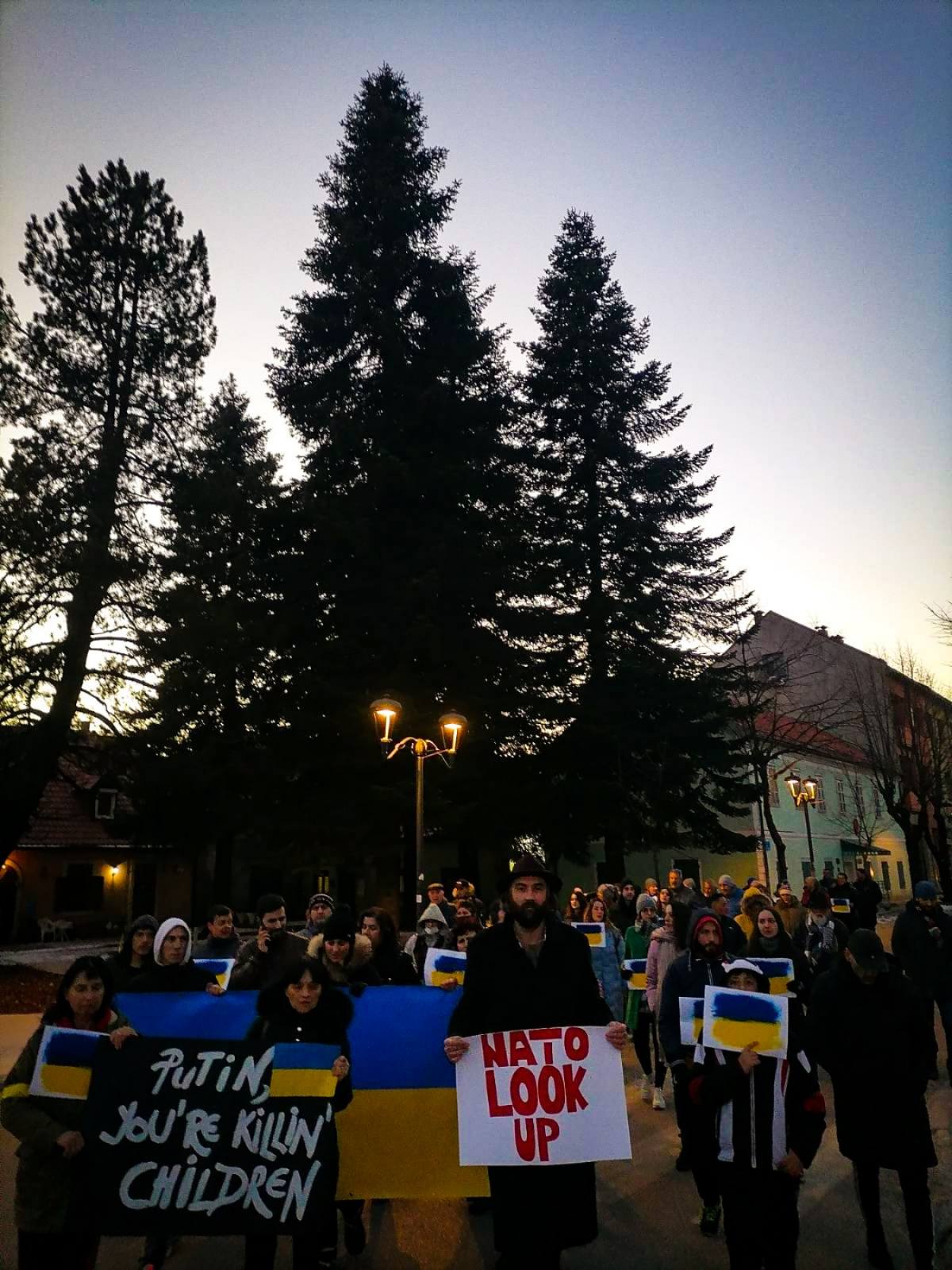 S okupljanja na Cetinju za Ukrajinu: NATO, look up!