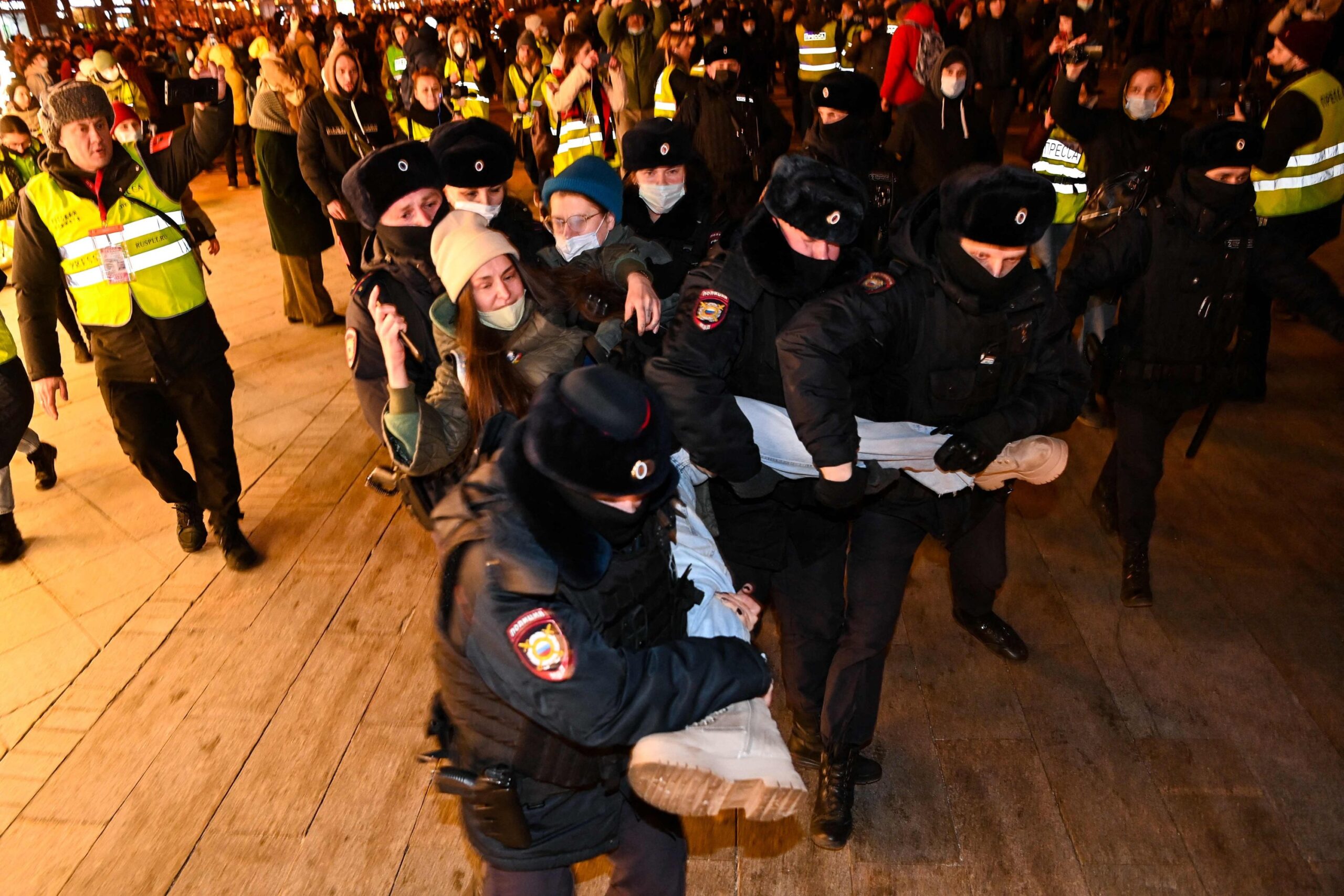 Rusija: Privedeno više od 3,5 hiljada demonstranata