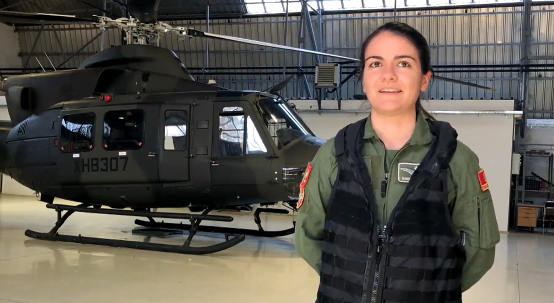 Kristina Bačić, prva pilotkinja u Vojsci Crne Gore