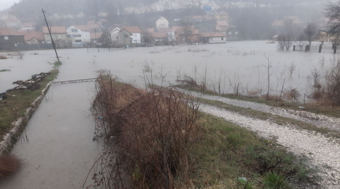 Velike količine padavina izazvale probleme na Cetinju