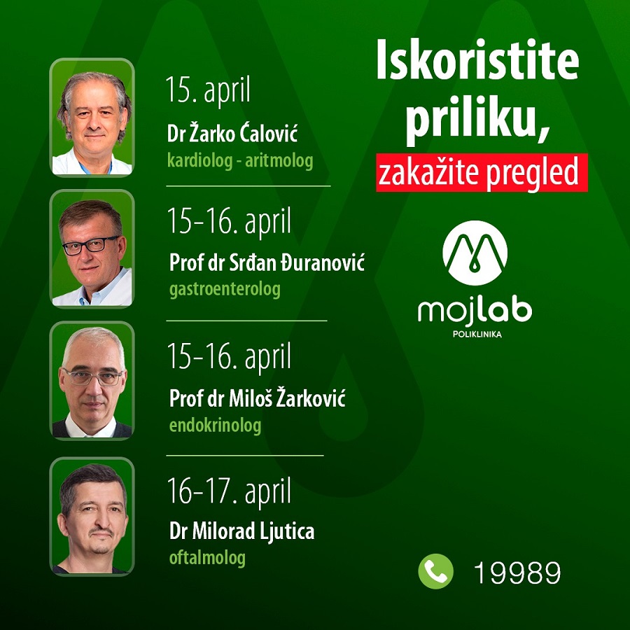 Regionalno priznati stručnjaci u poliklinici Moj Lab: Poklonite povjerenje dokazanim stručnjacima