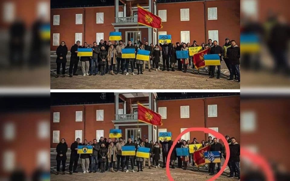 Velikosrpska propaganda docrtala nacističke simbole na zastavi Ukrajine