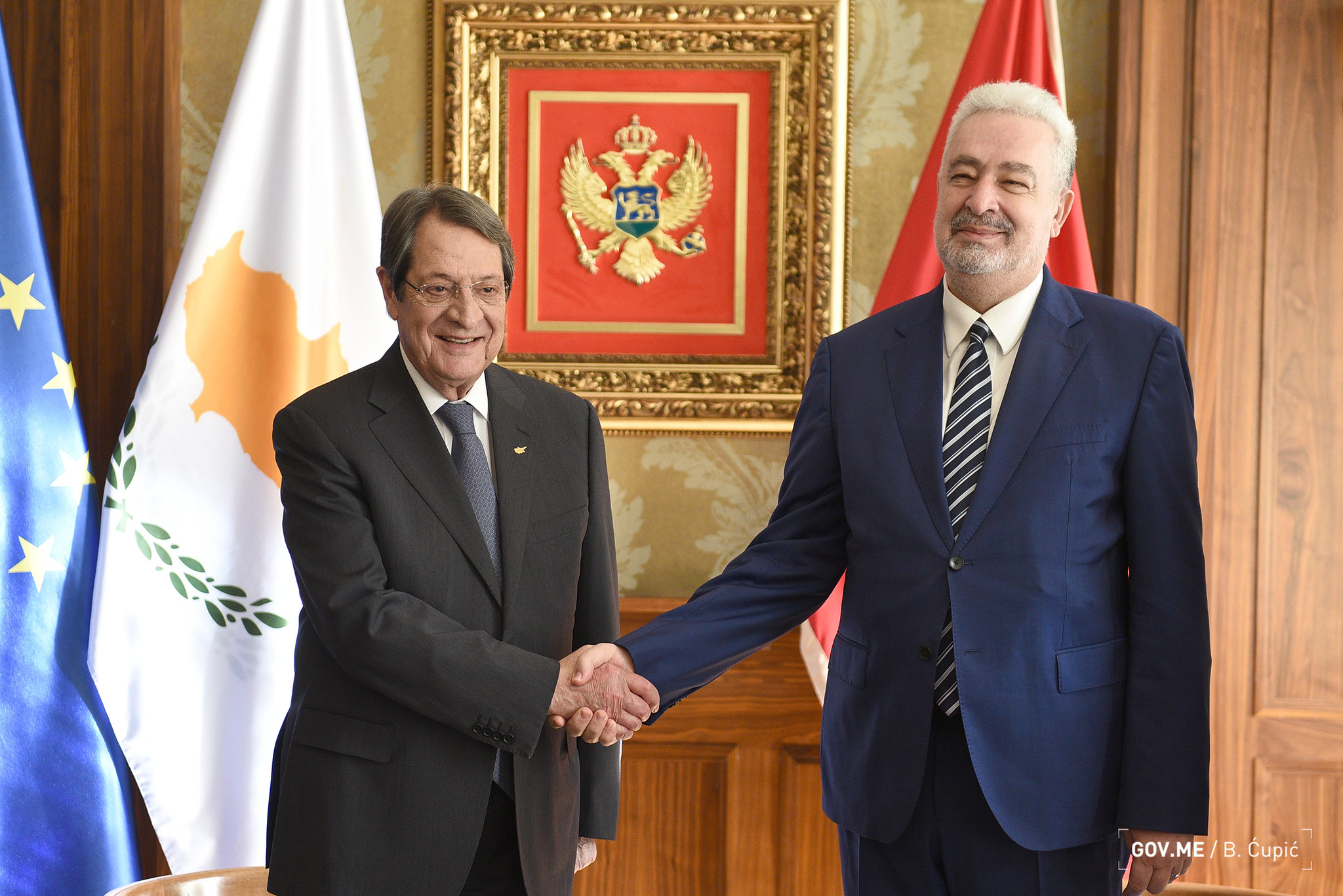 Krivokapić sa Anastasiadesom: Unaprijediti saradnju u svim oblastima od obostranog interesa