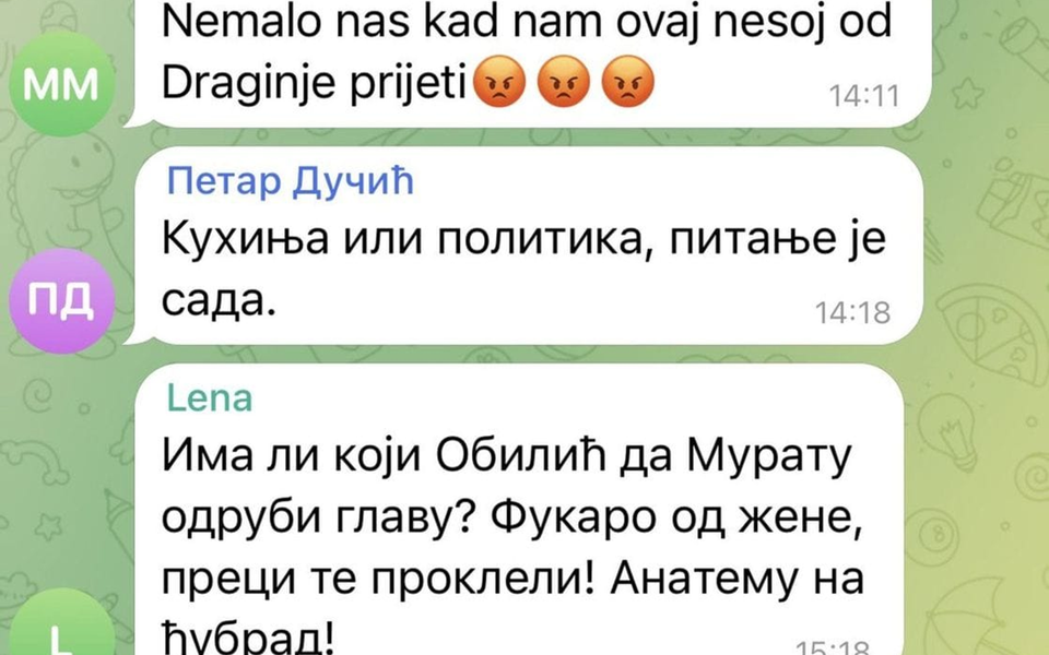 “Pušku u ruke, pa da vidite kako će se psi ućutati”: Nove prijetnje na Telegramu