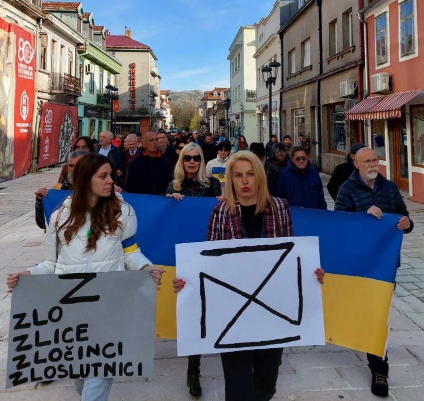 Cetinje za Ukrajinu: Z, Zlo, Zlice, Zločinci, Zloslutnici