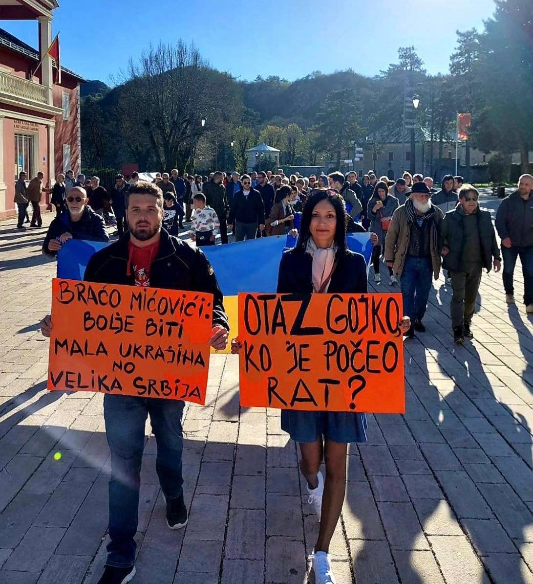 Cetinje poručilo – Mićovići: Bolje mala Ukrajina no Velika Srbija; OtaZ Gojko: Ko je počeo rat?