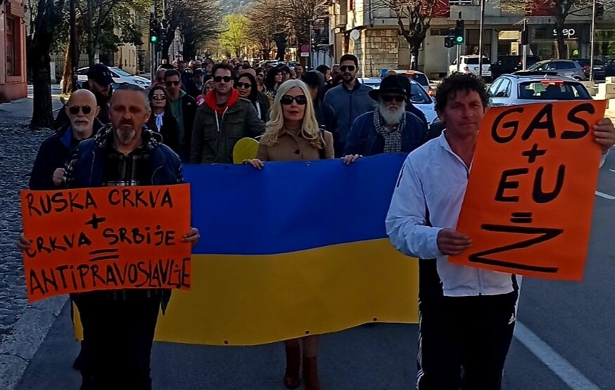 Cetinje za Ukrajinu i danas: EU + Gas = Z
