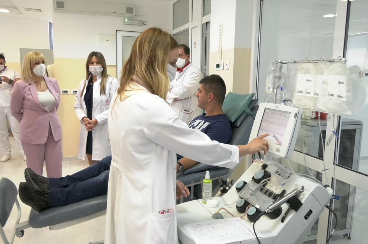 U Crnoj Gori prvi put izvedena procedura izdvajanja i prikupljanja trombocita