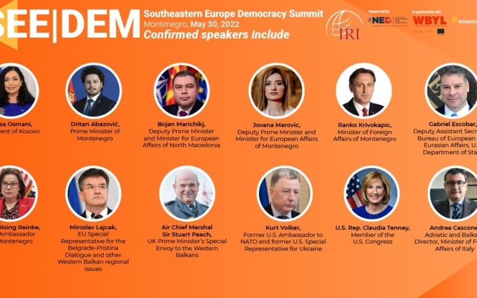 Abazović, Osmani, Eskobar, Lajčak i Pič danas na samitu u Budvi