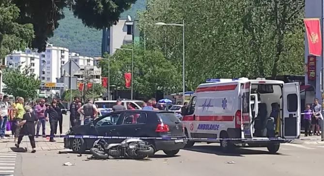 Povrijeđen motociklista ispred Centra bezbjednosti Bar