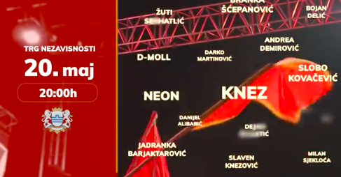 U Podgorici 20. maja veliki koncert, Vuković najavio izvođače