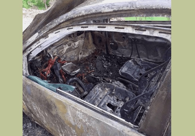 Bijelo Polje: Izgorjelo auto Doma zdravlja, nema povrijeđenih