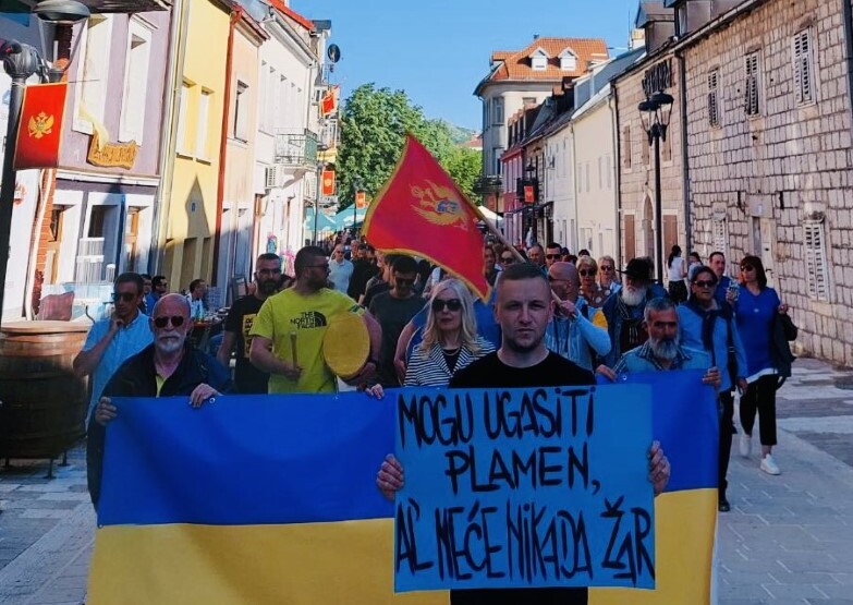 Cetinje i danas za Ukrajinu: Nikad nećete ugasiti ukrajinski žar