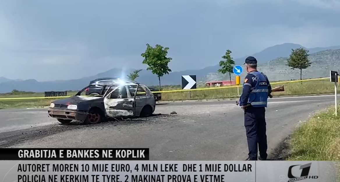 NAĐENO VOZILO: Pljačkaši iz Albanije pobjegli ka Crnoj Gori?