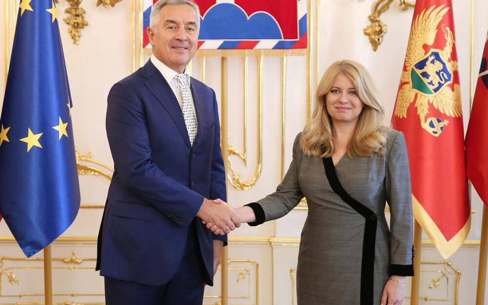 Đukanović se sastao sa Čaputovom: Nastavak dijaloga na najvišem nivou i potvrda odličnih međudržavnih odnosa Slovačke i Crne Gore