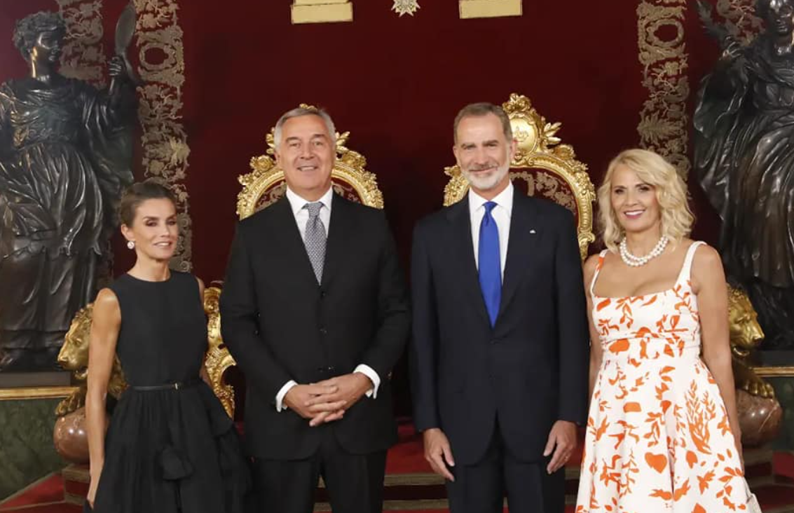 Đukanović i prva dama na kraljevskoj gala večeri