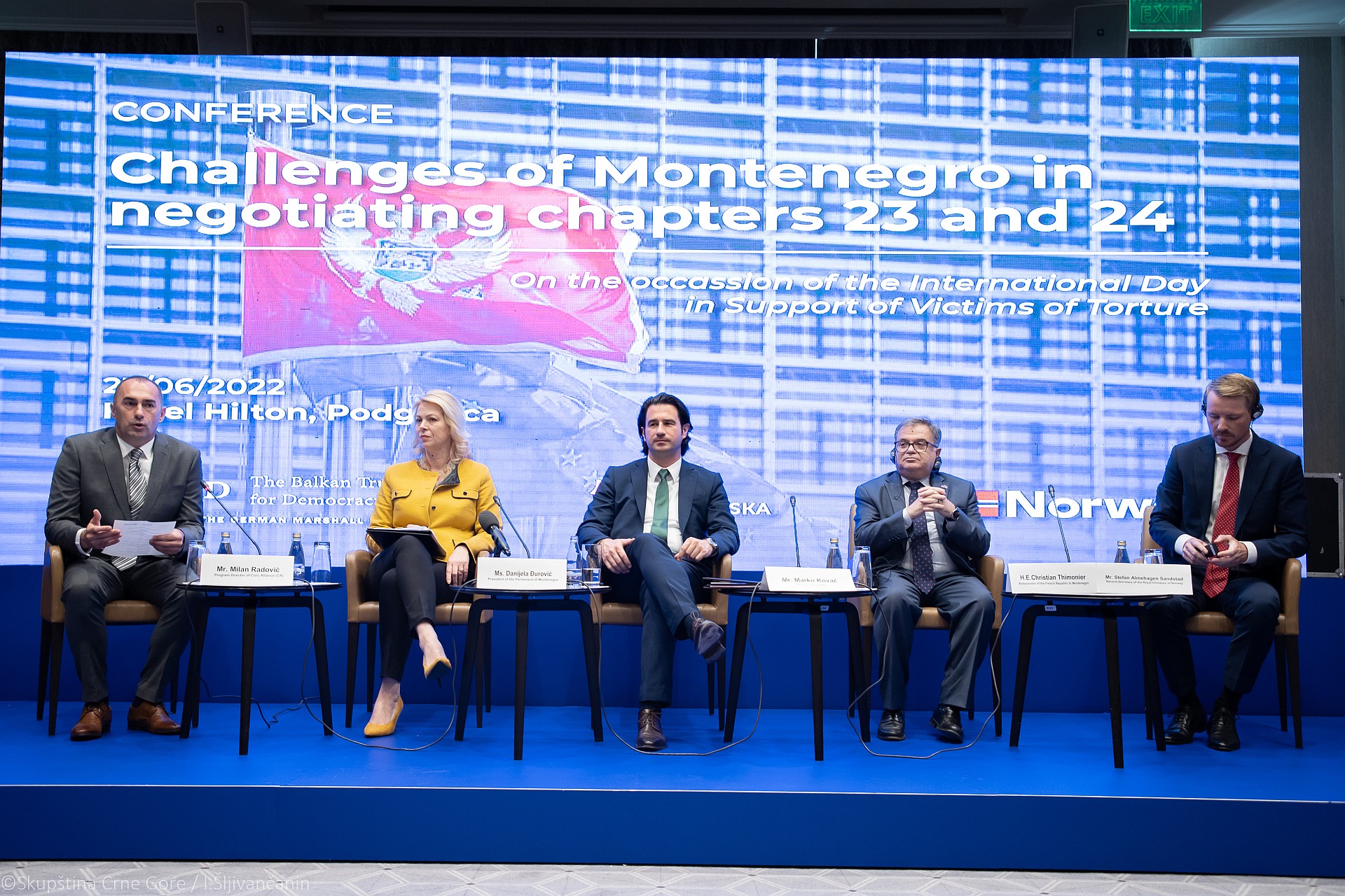Predsjednica Skupštine otvorila konferenciju ‘Izazovi Crne Gore u pregovaračkim poglavljima 23 i 24’