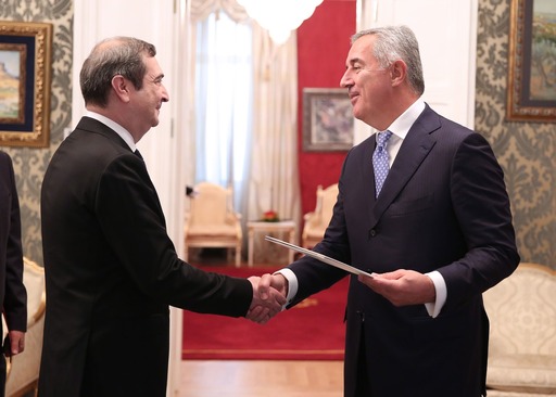 Predsjednik Đukanović primio akreditivna pisma novih ambasadora Brazila, Azerbejdžana, San Marina i Čilea