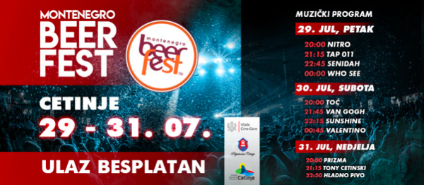 Uspješno otvoren drugi Montenegro Beer Fest na Cetinju