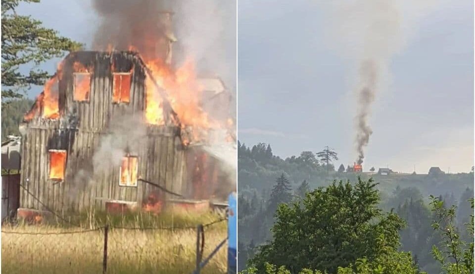 Nakon nevremena u Pljevljima požari na više lokacija