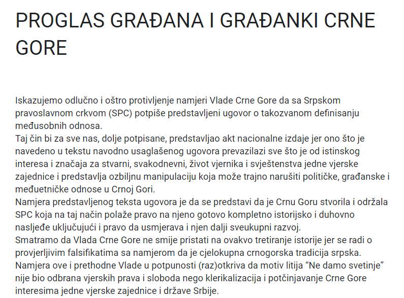 Pavićević i Zeković: Nacionalisti u panici, policija će u najkraćem roku procesuirati odgovorne