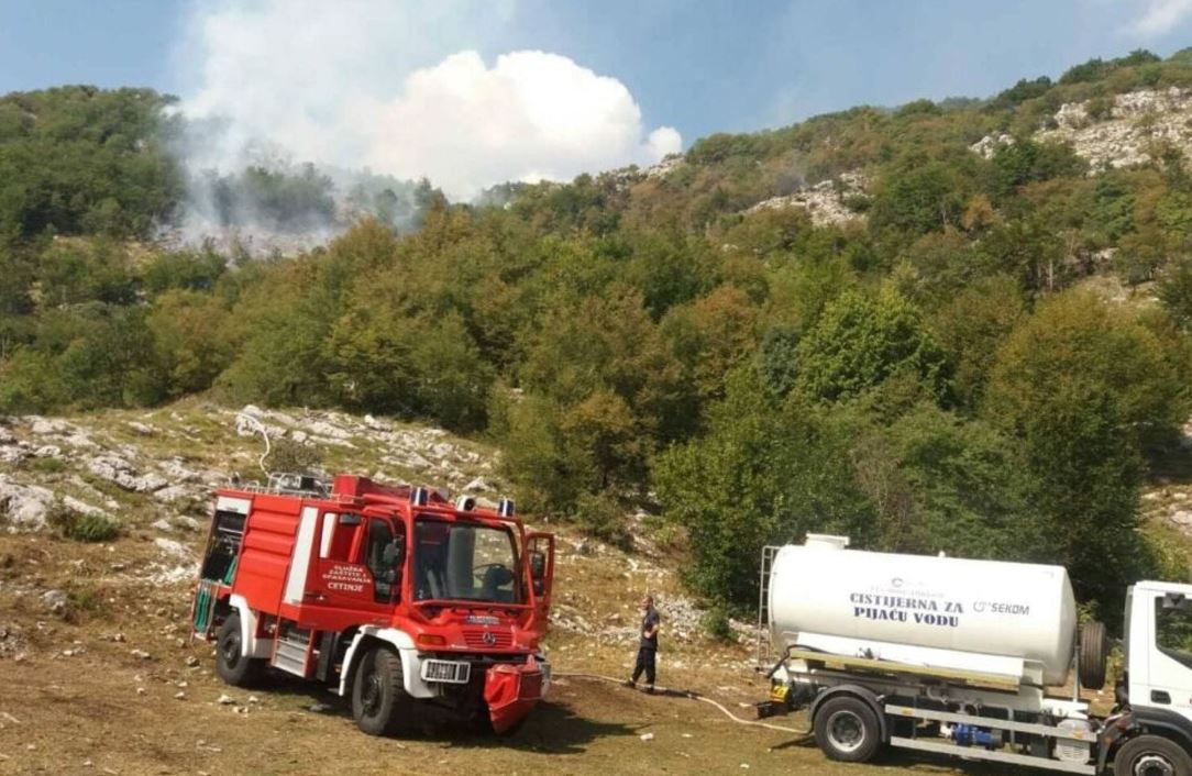 Cetinje: Požari i dalje aktivni, ali situacija bolja nego juče