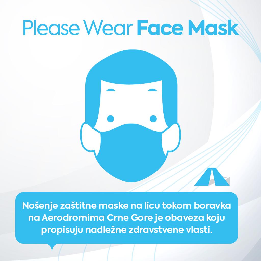 Obavezne maske tokom boravka na aerodromima